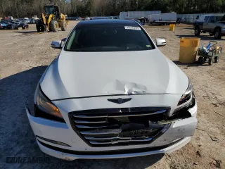 2015 Hyundai Genesis 5.0L with VIN KMHGN4JF7FU021001, listed as a Copart auction lot 49530295 with 111,281 mi miles and Salvage Title. Bid and sale history available at carsss.com. Image 5.
