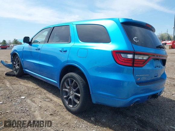 2018 Dodge Durango R/T with VIN 1C4SDJCT8JC397899, listed as a IAAI auction lot 42098421 with 167,278 mi miles and . Bid and sale history available at DreamBid. Image 3.