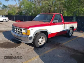 1991 Dodge Dakota "S" with VIN 1B7FL26X4MS257044, listed as a IAAI auction lot 42038980 with 120,127 mi miles. Bid and sale history available at carsss.com. Image 2.