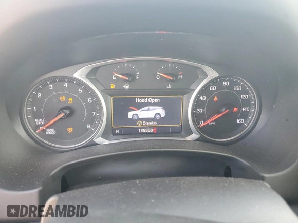 2020 GMC Terrain SLT with VIN 3GKALVEV1LL312790, listed as a Copart auction lot 61825055 with 135,858 mi miles and Salvage title. Bid and sale history available at DreamBid. Image 9.