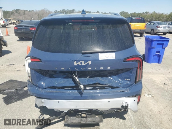 2024 Kia Telluride SX X-Line with VIN 5XYP5DGC0RG485674, listed as a Copart auction lot 48816625 with 24,056 mi miles and Salvage Title. Bid and sale history available at carsss.com. Image 6.