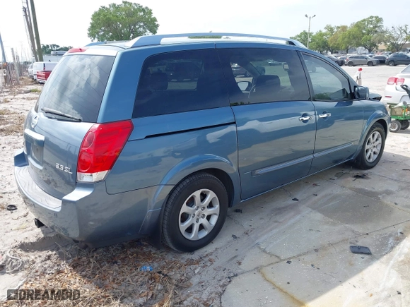 2008 Nissan Quest S with VIN 5N1BV28U98N114957, listed as a IAAI auction lot 41884382 with 146,779 mi miles. Bid and sale history available at carsss.com. Image 4.