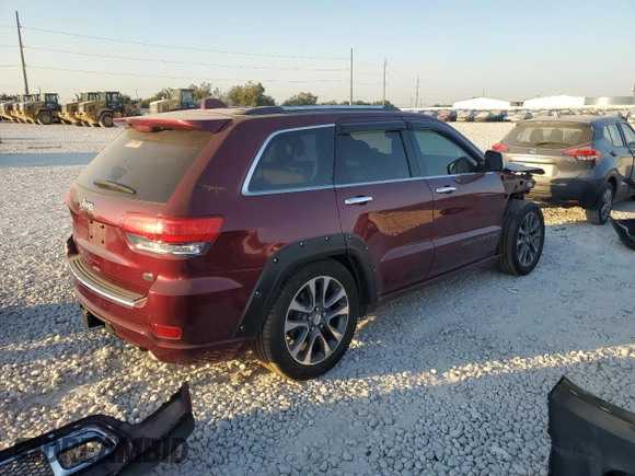 2018 Jeep Grand Cherokee Overland with VIN 1C4RJFCT3JC453784, listed as a Copart auction lot 71921944 with 56,097 mi miles and Salvage title. Bid and sale history available at DreamBid. Image 3.