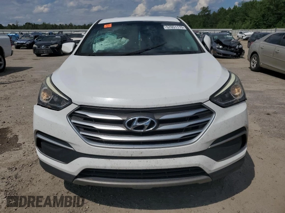 2018 Hyundai Santa Fe 2.4L with VIN 5NMZT3LBXJH064786, listed as a Copart auction lot 57051115 with 127,691 mi miles and Salvage title. Bid and sale history available at DreamBid. Image 5.