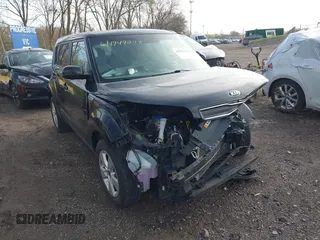 2019 Kia Soul with VIN KNDJN2A22K7685873, listed as a IAAI auction lot 41947273 with 58,560 mi miles and . Bid and sale history available at DreamBid. Image 1.