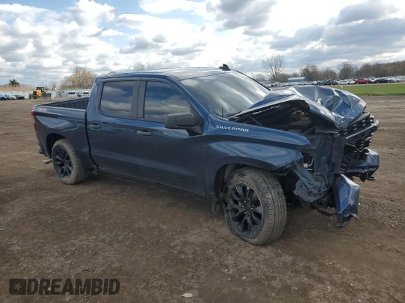 2019 Chevrolet Silverado 1500 Custom with VIN 3GCPYBEH7KG218243, listed as a Copart auction lot 53064075 with 68,331 mi miles and Salvage Title. Bid and sale history available at DreamBid. Image 4.