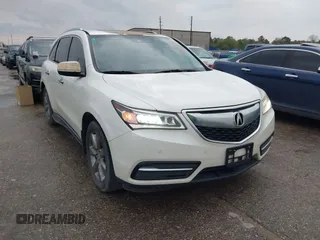 2016 Acura MDX w/Advance with VIN 5FRYD4H94GB019419, listed as a IAAI auction lot 41183232 with 261,619 mi miles. Bid and sale history available at carsss.com. Image 1.