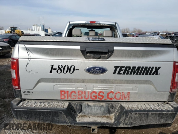 2018 Ford F-150 XL with VIN 1FTMF1CB4JKE24807, listed as a Copart auction lot 46630145 with 114,564 mi miles and Salvage Title. Bid and sale history available at carsss.com. Image 6.
