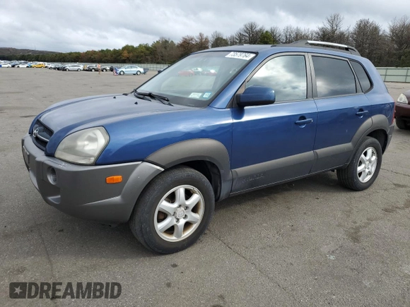 2005 Hyundai Tucson GLS with VIN KM8JN12D75U136620, listed as a Copart auction lot 73579764 with 63,305 mi miles and Salvage Title. Bid and sale history available at carsss.com. Image 1.