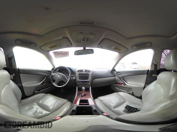 2006 Lexus IS 250 with VIN JTHCK262665006892, listed as a IAAI auction lot 41695517 with 197,821 mi miles and . Bid and sale history available at DreamBid. Image 18.