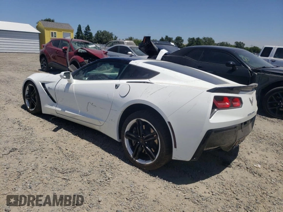 2016 Chevrolet Corvette 1LT with VIN 1G1YB2D71G5111095, listed as a Copart auction lot 57511404 with 0 mi miles and Salvage Title. Bid and sale history available at carsss.com. Image 2.