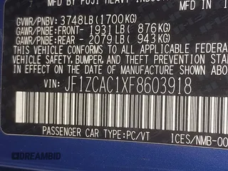2015 Subaru BRZ Limited with VIN JF1ZCAC1XF8603918, listed as a IAAI auction lot 42296875 with 39,869 mi miles and . Bid and sale history available at DreamBid. Image 9.