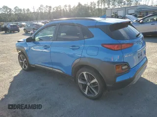 2019 Hyundai Kona Ultimate with VIN KM8K53A56KU274039, listed as a Copart auction lot 46414415 with 103,425 mi miles and Salvage Title. Bid and sale history available at carsss.com. Image 2.