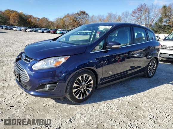 2017 Ford C-Max Energi Titanium with VIN 1FADP5FU3HL108567, listed as a Copart auction lot 74708223 with 45,269 mi miles. Bid and sale history available at carsss.com. Image 1.