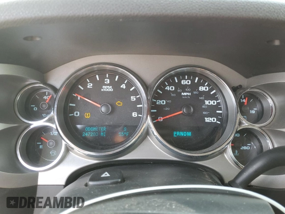 2011 Chevrolet Silverado 1500 LT with VIN 1GCRKSE32BZ119246, listed as a Copart auction lot 48909925 with 247,203 mi miles and Salvage Title. Bid and sale history available at DreamBid. Image 9.