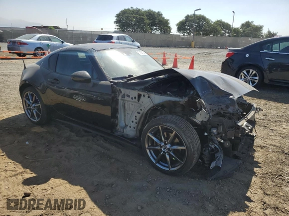 2017 Mazda MX-5 Miata RF Grand Touring with VIN JM1NDAM73H0104498, listed as a Copart auction lot 71321294 with 85,810 mi miles and Salvage Title. Bid and sale history available at carsss.com. Image 4.