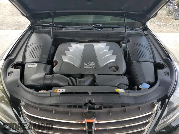 2016 Hyundai Equus Ultimate with VIN KMHGH4JH6GU104963, listed as a Copart auction lot 52130255 with 93,706 mi miles and Salvage Title. Bid and sale history available at DreamBid. Image 11.
