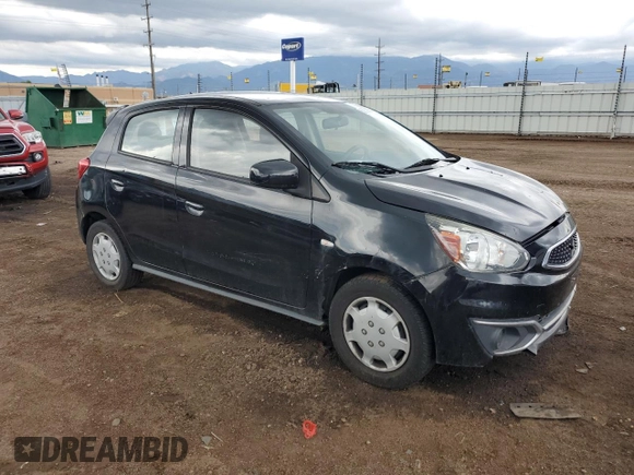 2017 Mitsubishi Mirage ES with VIN ML32A3HJ0HH009317, listed as a Copart auction lot 58759835 with 79,234 mi miles and Non repairable. Bid and sale history available at DreamBid. Image 4.