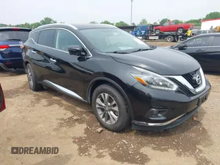 2018 Nissan Murano SV with VIN 5N1AZ2MH3JN187479, listed as a IAAI auction lot 42379208 with 44,538 mi miles and . Bid and sale history available at DreamBid. Image 1.