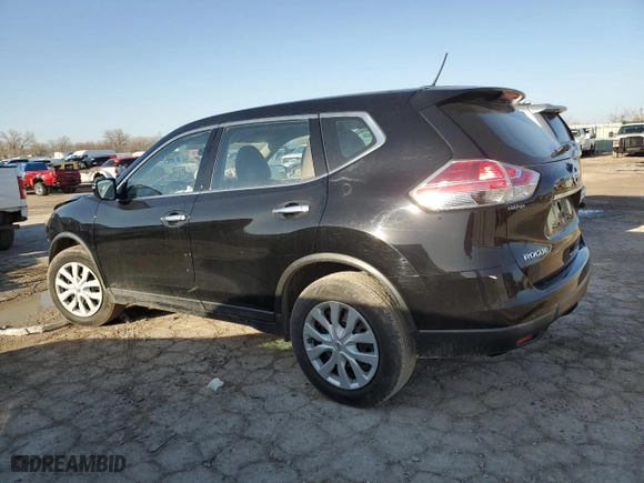 2015 Nissan Rogue S with VIN KNMAT2MV8FP534084, listed as a Copart auction lot 48233105 with 174,430 mi miles and Salvage Title. Bid and sale history available at carsss.com. Image 2.