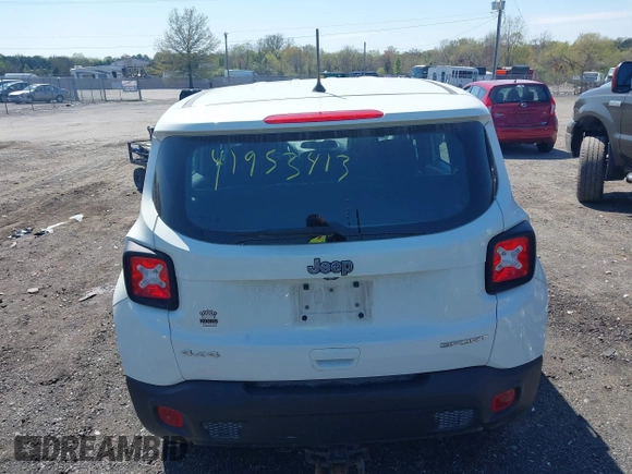2019 Jeep Renegade Sport z VIN ZACNJBAB9KPK50894, wystawiony jako IAAI lot #41953413 z przebiegiem 95 821 mil mil oraz . Historia ofert i sprzedaży dostępna na DreamBid. Obrazek 17.