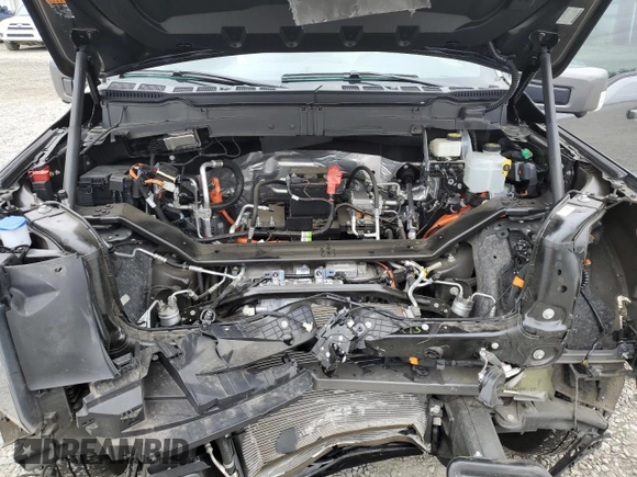 2023 Ford F-150 Lightning Pro with VIN 1FT6W1EV9PWG25278, listed as a Copart auction lot 60293095 with 24,450 mi miles and Salvage title. Bid and sale history available at DreamBid. Image 11.