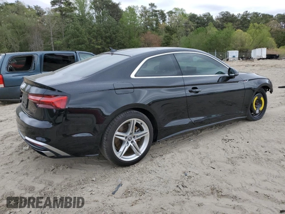 2020 Audi A5 Premium Plus z VIN WAUTNAF58LA002873, wystawiony jako Copart lot #53747345 z przebiegiem 39 908 mil mil oraz Szkoda całkowita • Salvage title. Historia ofert i sprzedaży dostępna na DreamBid. Obrazek 3.