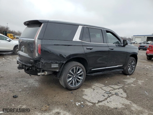 2024 Cadillac Escalade 4WD Premium Luxury with VIN 1GYS4BKL3RR336602, listed as a Copart auction lot 86166724 with 6,046 mi miles and Salvage Title. Bid and sale history available at carsss.com. Image 3.