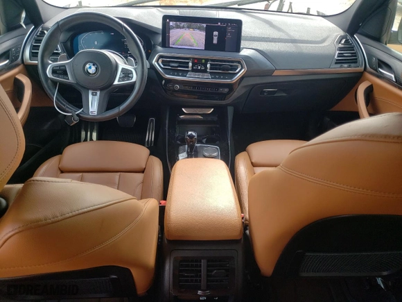 2023 BMW X3 xDrive30i with VIN 5UX53DP08P9N93668, listed as a Copart auction lot 51577175 with 36,007 mi miles and Clean Title. Bid and sale history available at carsss.com. Image 8.