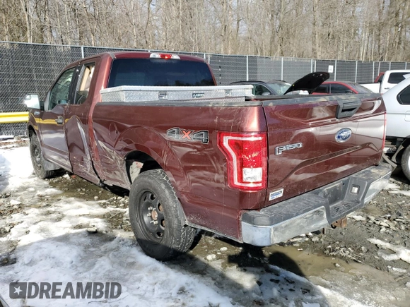 2015 Ford F-150 XLT with VIN 1FTEX1EP8FKE55723, listed as a Copart auction lot 88250755 with 126,052 mi miles and Salvage Title. Bid and sale history available at carsss.com. Image 2.