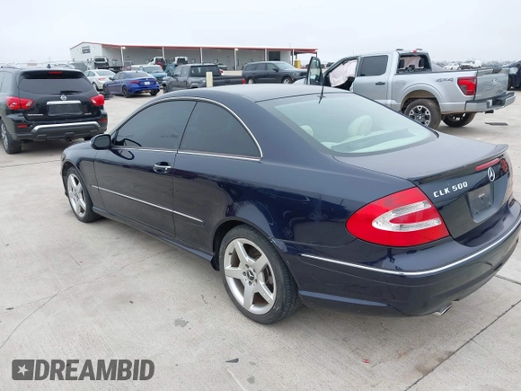 2005 Mercedes-Benz CLK 500 with VIN WDBTJ75J05F145370, listed as a IAAI auction lot 41531094 with 107,162 mi miles and . Bid and sale history available at DreamBid. Image 3.