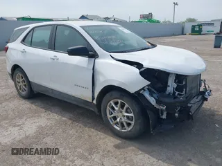 2024 Chevrolet Equinox LS с VIN 3GNAXHEG8RL218005, выставлен на аукционе IAAI как лот 42064300 с пробегом 26 788 миль миль и . История ставок и продаж доступна на DreamBid. Изображение 1.