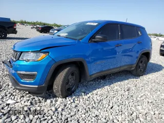2019 Jeep Compass Sport with VIN 3C4NJCAB3KT711721, listed as a Copart auction lot 53407345 with 57,144 mi miles and Non repairable. Bid and sale history available at DreamBid. Image 1.