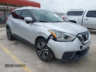 2019 Nissan Kicks S with VIN 3N1CP5CU9KL524812, listed as a IAAI auction lot 41910323 with 88,656 mi miles and . Bid and sale history available at carsss.com. Image 1.
