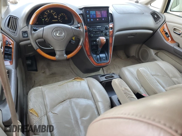 2001 Lexus RX 300 with VIN JTJGF10U910090754, listed as a Copart auction lot 61542215 with 154,865 mi miles and Salvage title. Bid and sale history available at DreamBid. Image 8.