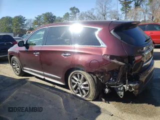 2014 Infiniti QX60 with VIN 5N1AL0MN3EC504335, listed as a Copart auction lot 46644225 with 164,544 mi miles and Salvage Title. Bid and sale history available at DreamBid. Image 2.
