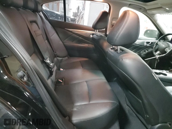 2015 Infiniti Q50 Premium with VIN JN1BV7AR5FM405808, listed as a Copart auction lot 46289625 with 110,441 mi miles and Salvage Title. Bid and sale history available at carsss.com. Image 11.