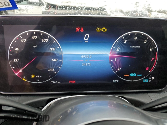 2022 Mercedes-Benz C 300 with VIN W1KAF4GB4NR018480, listed as a Copart auction lot 44809485 with 24,373 mi miles and Salvage Title. Bid and sale history available at DreamBid. Image 9.
