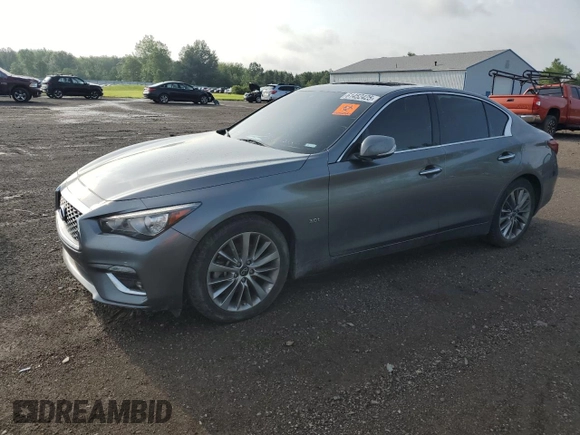 2020 Infiniti Q50 Luxe with VIN JN1EV7AR3LM254928, listed as a Copart auction lot 61452425 with 135,601 mi miles and Salvage title. Bid and sale history available at DreamBid. Image 1.