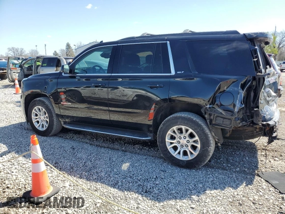 2019 GMC Yukon SLT with VIN 1GKS2BKC0KR337082, listed as a Copart auction lot 51322395 with 96,066 mi miles and Salvage Title. Bid and sale history available at carsss.com. Image 2.