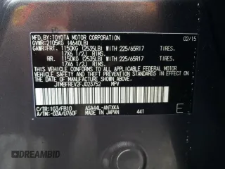 2015 Toyota RAV4 LE with VIN JTMBFREV2FJ023752, listed as a Copart auction lot 51439585 with 109,694 mi miles and Clean Title. Bid and sale history available at DreamBid. Image 13.