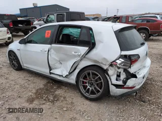2020 Volkswagen Golf GTI S with VIN 3VW6T7AU0LM004978, listed as a Copart auction lot 47816965 with 57,198 mi miles and Salvage Title. Bid and sale history available at carsss.com. Image 2.