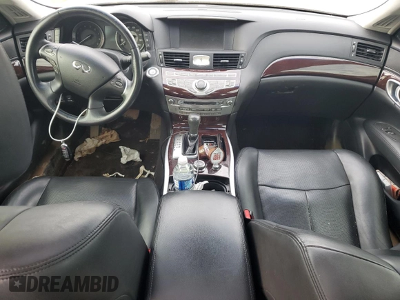 2012 Infiniti M37 with VIN JN1BY1AP4CM330968, listed as a Copart auction lot 74670564 with 0 mi miles and Salvage Title. Bid and sale history available at carsss.com. Image 8.