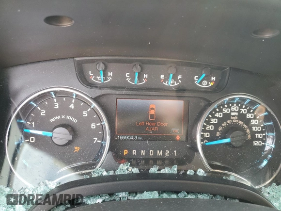 2014 Ford F-150 XL with VIN 1FTFW1CTXEFC60186, listed as a Copart auction lot 46981665 with 166,904 mi miles and Salvage Title. Bid and sale history available at carsss.com. Image 9.