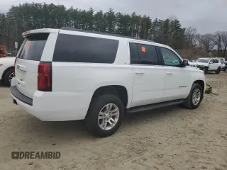 2019 Chevrolet Suburban LT with VIN 1GNSKHKC6KR205434, listed as a Copart auction lot 53950265 with 104,384 mi miles and Salvage Title. Bid and sale history available at DreamBid. Image 3.