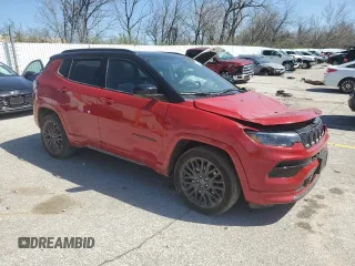 2024 Jeep Compass Limited with VIN 3C4NJDCN3RT591619, listed as a Copart auction lot 50269985 with 34,021 mi miles and Salvage Title. Bid and sale history available at carsss.com. Image 4.