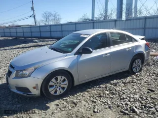 2012 Chevrolet Cruze LS with VIN 1G1PD5SH4C7215842, listed as a Copart auction lot 47656375 with 122,981 mi miles and Salvage Title. Bid and sale history available at carsss.com. Image 1.