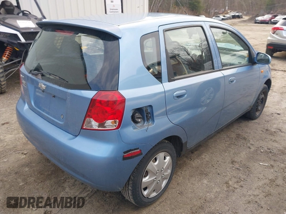 2004 Chevrolet Aveo with VIN KL1TD62684B234197, listed as a IAAI auction lot 41967618 with 110,180 mi miles and . Bid and sale history available at DreamBid. Image 4.