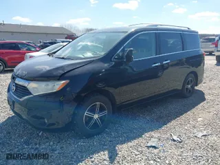 2012 Nissan Quest SL with VIN JN8AE2KP2C9036160, listed as a IAAI auction lot 41909043 with 172,000 mi miles. Bid and sale history available at carsss.com. Image 2.