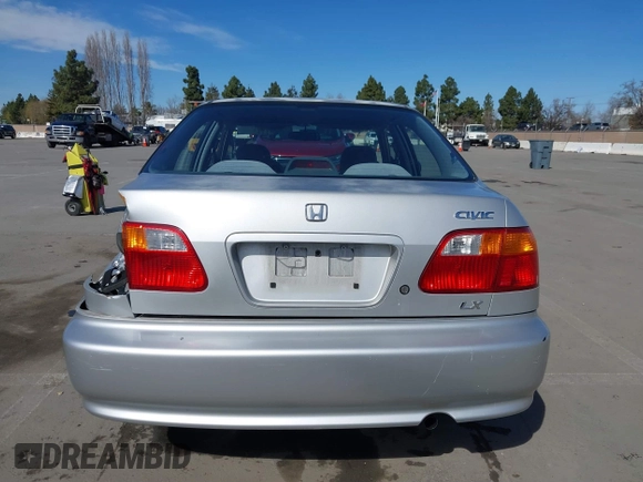 1999 Honda Civic LX with VIN JHMEJ6670XS000958, listed as a IAAI auction lot 41620949 with 93,698 mi miles and . Bid and sale history available at DreamBid. Image 16.